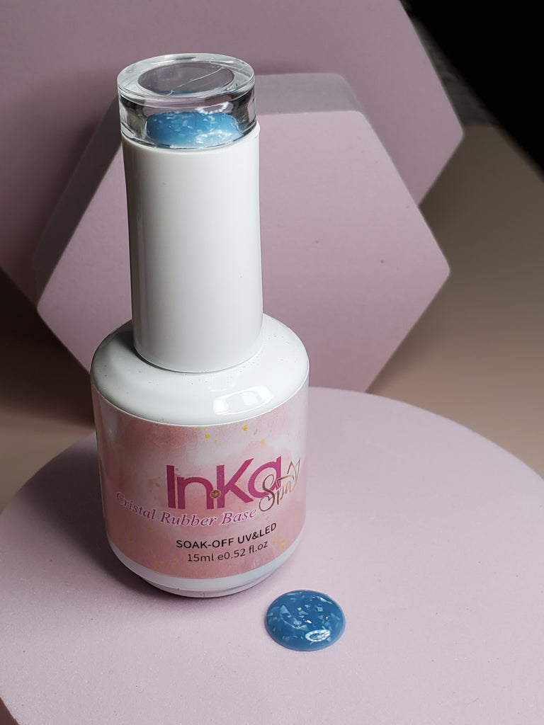 Flakes Nail Gel Sky Blue